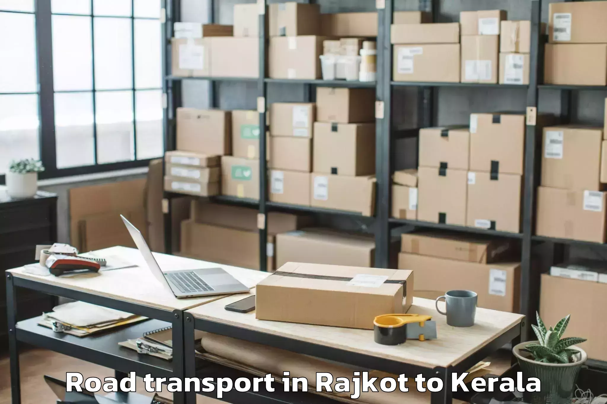 Top Rajkot to Cochin University Of Science A Road Transport Available